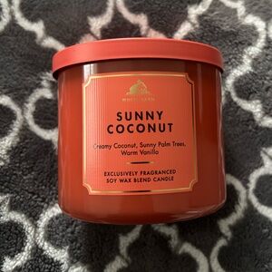 White Barn Sunny Coconut Jar Candle - Coral Orange
